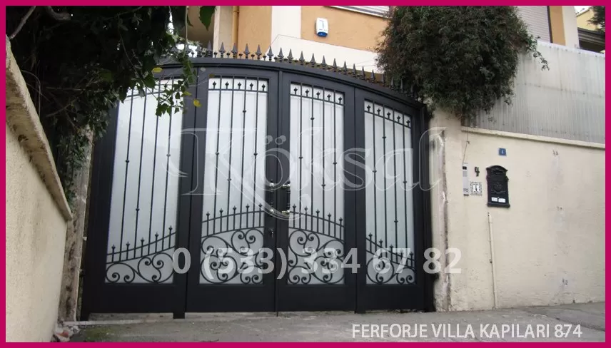 Demir Siyah Villa Kapı Modeli - Villa Kapıları