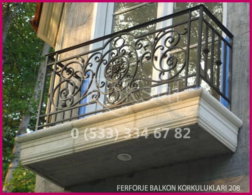 Ferforje Balkon Korkulukları 208