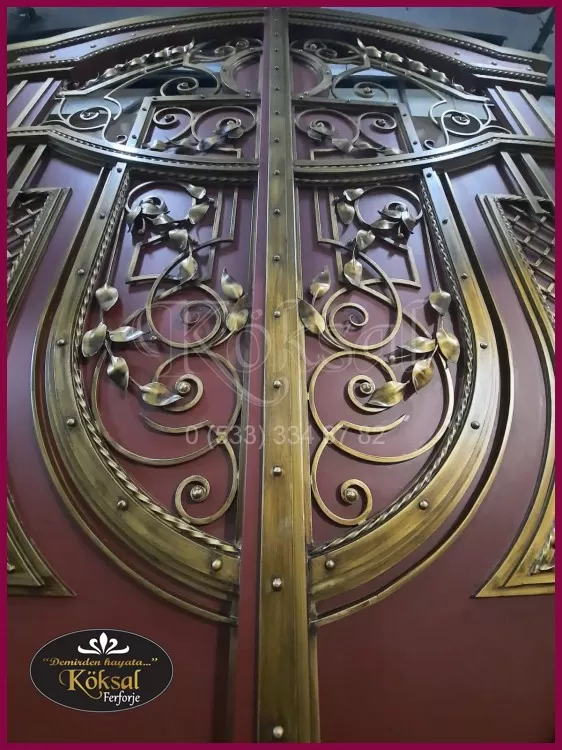 Kanatlı Ferforje Villa Kapısı – Ferforje Villa Kapıları