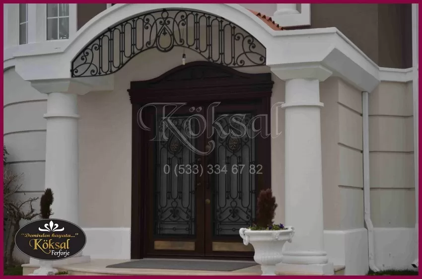 Demir Villa Kapısı - Ahşap Villa Kapısı