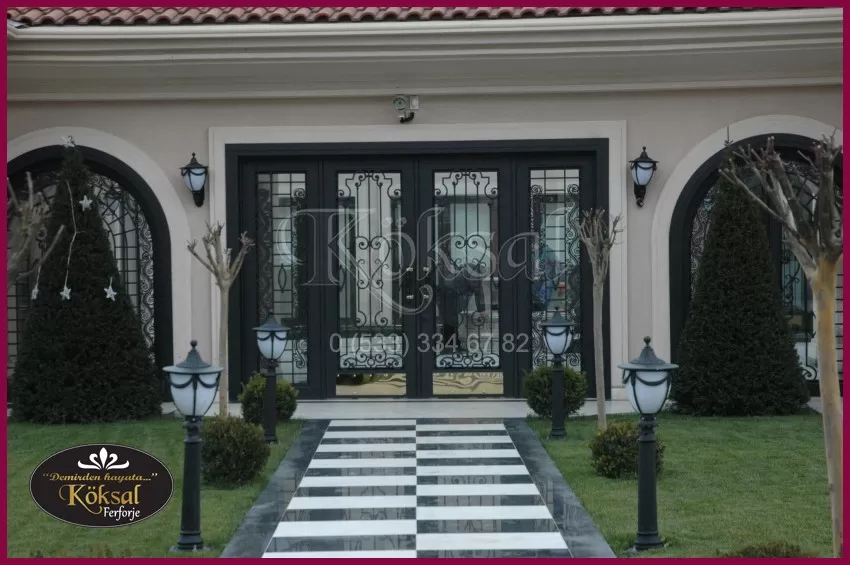 Ferforje Villa Kapıları - Villa Kapı Modelleri