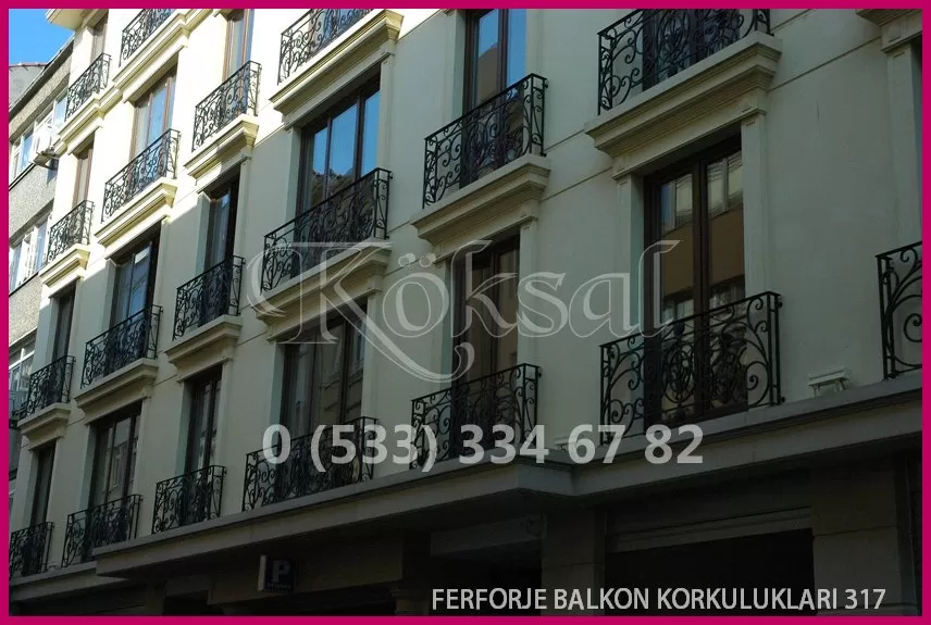 Ferforje Balkon Korkulukları 317
