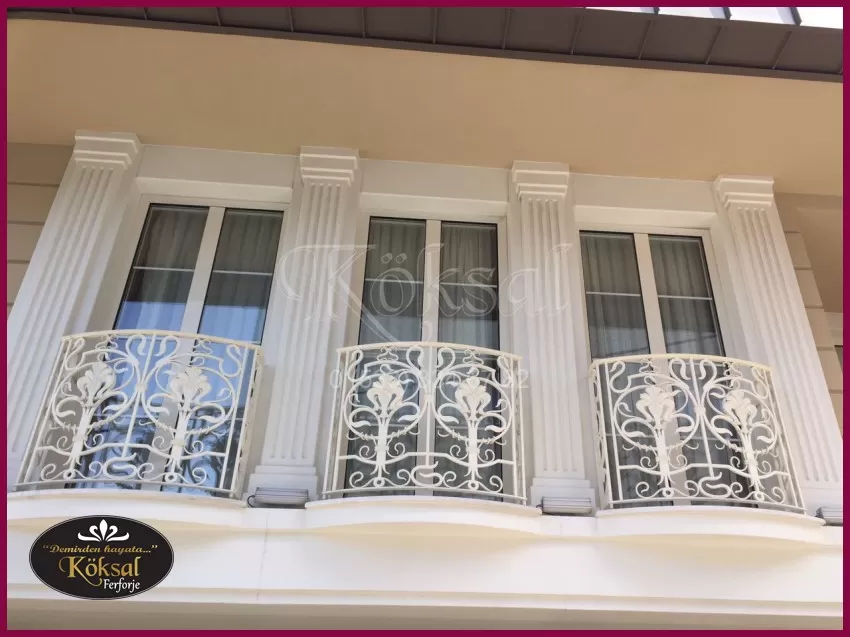 Fransız Pencere Korkuluk Modelleri - Ferforje Pencere Korkulukları