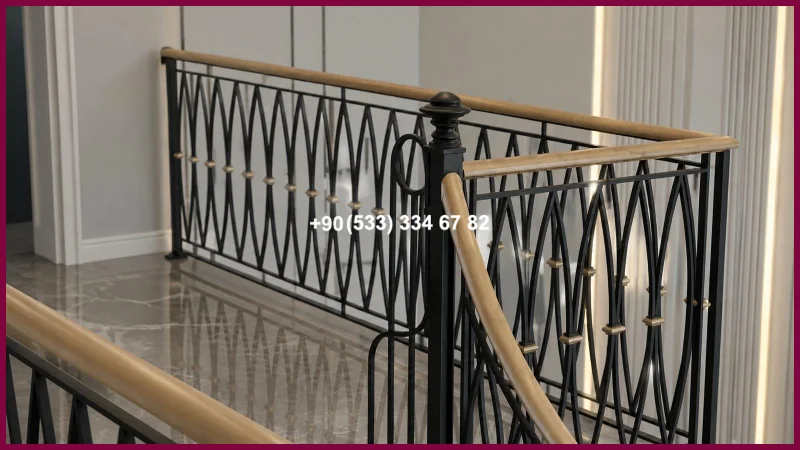 MERDİVEN KORKULUKLARI- MERDİVEN KORKULUK TASARIMI olc22799