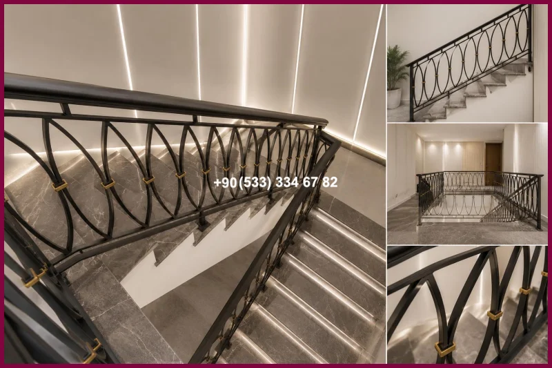 MERDİVEN KORKULUKLARI- MERDİVEN KORKULUK TASARIMI olc22800