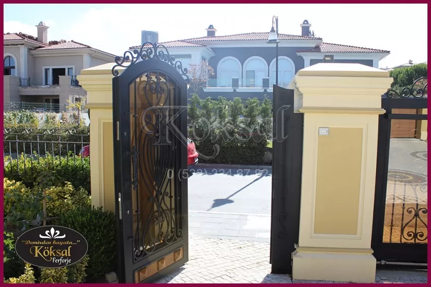 Villa Bahçe Kapısı - Ferforje Bahçe Kapıları