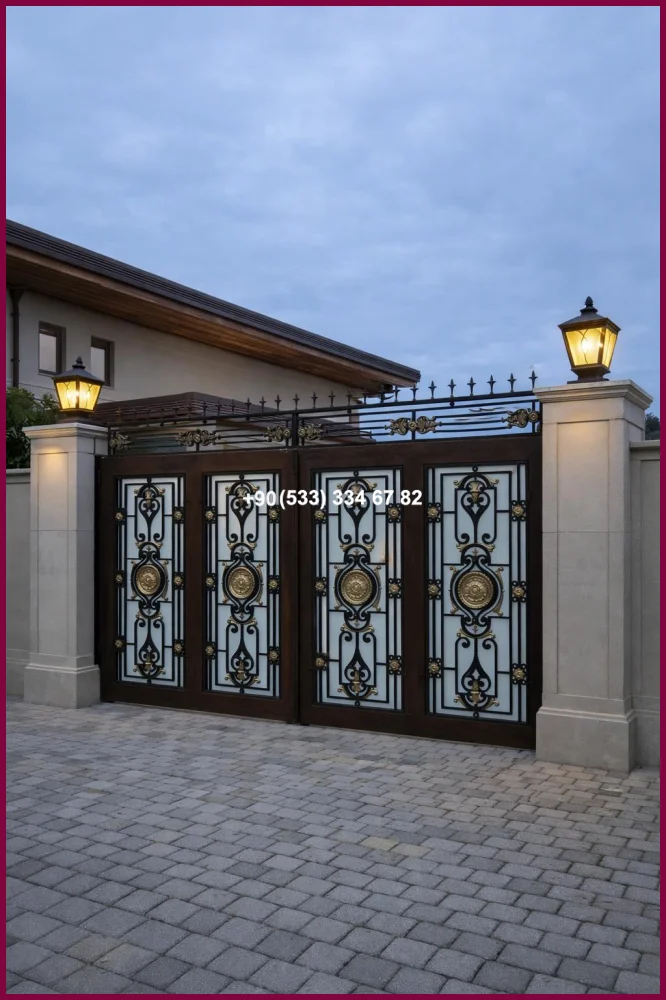 VİLLA KAPILARI-FERFORJE VİLLA KAPILAR-VİLLA GİRİŞ KAPILAR olc22587